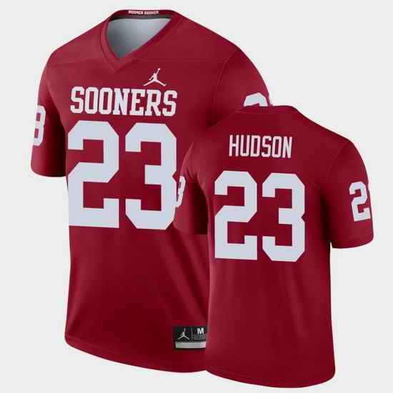 Men Oklahoma Sooners Todd Hudson Legend Crimson Football Jersey